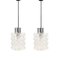 Mid-Century Modern Bubble Glass Ceiling Lights by Helena Tynell for Limburg, 1960s, Set of 2, Image 1