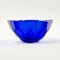 Large Sommerso Diamond Faceted Geode Murano Glass Bowl by Mandruzzato, Italy, 1970s, Image 4