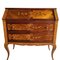 Louis XVI French Chest of Drawers with Secretery with Floral Marquetry, Image 1