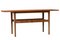 Danish Coffee Table in Teak with Wicker Magazine Shelf, 1960s 7