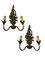 Carved Wooden Sconces, 1940s, Set of 2, Image 1