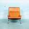 Poltrona cantilever Space Age in pelle color cognac, anni '60, Immagine 2