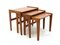 Danish Teak Nesting Tables, Set of 3 2