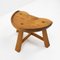 Three Legged Stool in Pine from Krogenæs Møbler, Norway, 1960s, Image 7