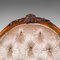 English Carved Spoon Back Sofa in Walnut, Image 8
