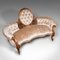 English Carved Spoon Back Sofa in Walnut, Image 6