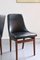 Mid-Century Danish Modern Teak and Skai Dining Chairs, 1960s, Set of 8 8