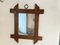 Brutalist Rustic Mirror Bass Wood Hand Carved Brown Color in Oak, France, 1960s, Image 10