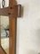 Brutalist Rustic Mirror Bass Wood Hand Carved Brown Color in Oak, France, 1960s 5