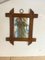 Brutalist Rustic Mirror Bass Wood Hand Carved Brown Color in Oak, France, 1960s 8