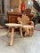 Brutalist Coffee Table in Elm, 1950s 6