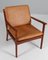 Ole Wanscher Lounge Chairs Model Pj112 in Cognac Aniline Leather & Stained Beech attributed to Ole Wanscher 2