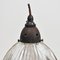 Lámparas colgantes Holophane B de vidrio, años 30. Juego de 2, Imagen 3
