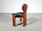 Artona Africa Stühle aus Nussholz & Schwarzem Leder von Tobia Scarpa für Maxalto, 1970er, 8er Set 9