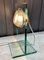 Vintage Tischlampe aus Glas 8