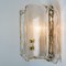 Lámpara de pared de vidrio dorado, años 60, Imagen 8