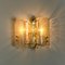 Golden Glass Wall Lights, 1960s, Set of 2, Image 12