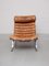 Brutalist Lounge Chair in Cognac Leather by Arne Norell, 1967, Image 3