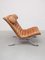 Brutalist Lounge Chair in Cognac Leather by Arne Norell, 1967, Image 5