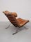 Brutalist Lounge Chair in Cognac Leather by Arne Norell, 1967 7