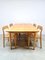 Vintage Danish Dining Table and Chairs by Niels Otto Møller, 1960s, Set of 5 1