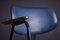 Dark Blue Lounge Chairs in Skai by Willy Van Der Meeren, Belgium, 1950s, Set of 2 4