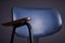 Dark Blue Lounge Chairs in Skai by Willy Van Der Meeren, Belgium, 1950s, Set of 2, Image 4