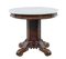19th Century Carved Oak and Marble Center Table, Image 1