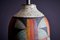 Tischlampe mit handgefertigtem und handbemalter Keramiksockel von Kat & Roger 7