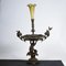 Metal Centerpiece with Blown Glass Potter, Image 1
