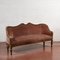 Velvet Sofa with Walnut Structure 3