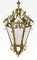 Linterna grande e imponente de latón de cuatro luces, años 20, Imagen 6