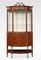 Mahogany Inlaid Serpentine Fronted Display Cabinet, 1890s 1