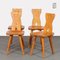 Vintage Wooden Chairs with Zoomorphic Backs, 1960s 1