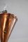 Lámpara colgante brutalista danesa de cobre martillado a mano de ES Horn Aalestrup, Imagen 7
