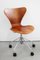 Model 3117 Desk Chair in Teak by Arne Jacobsen Fritz Hansen, 1980s 1