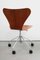 Sedia da scrivania nr. 3117 in teak di Arne Jacobsen Fritz Hansen, anni '80, Immagine 2