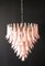 Sumptuous Pink and White Petal Murano Glass Chandelier, Italy, 1980s, Image 12