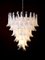 Sumptuous Pink and White Petal Murano Glass Chandelier, Italy, 1980s, Image 11