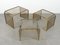 Nesting Tables by Brass and Glass, 1970s, Set of 3 18