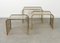 Nesting Tables by Brass and Glass, 1970s, Set of 3 14