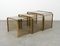 Nesting Tables by Brass and Glass, 1970s, Set of 3 9