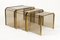 Nesting Tables by Brass and Glass, 1970s, Set of 3, Image 3