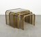 Nesting Tables by Brass and Glass, 1970s, Set of 3, Image 16