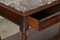 French Walnut and Marble Serving Tables, 1880s, Set of 2, Image 2