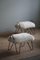Mid-Century Modern Stools in Steel and Icelandic Lambswool, 1960s, Set of 2 4