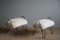 Mid-Century Modern Stools in Steel and Icelandic Lambswool, 1960s, Set of 2 20