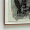 Portrait, 21st Century Graphite, Chalk on Paper, Framed 5