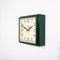 Grande Horloge Murale d'Usine Carrée de Smiths English Clock Systems, 1940s 8
