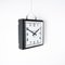 Grande Horloge d'Usine Carrée Double Face de English Clock Systems Ltd, 1950s 18